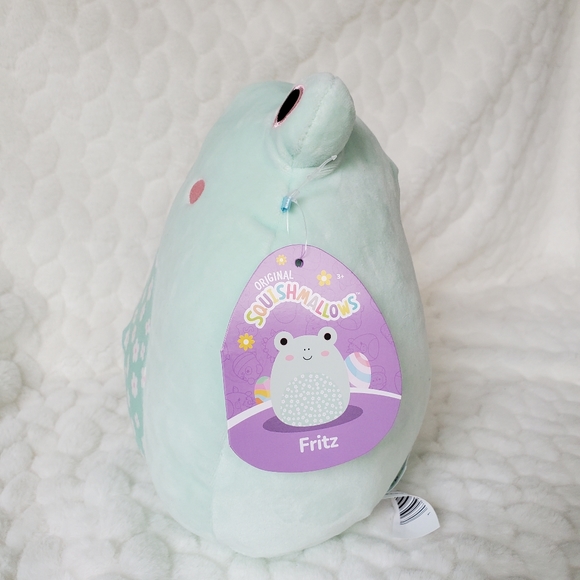 Fritz the Frog with Flower Belly Squishmallows BNWT 8 Inch - Picture 2 of 6